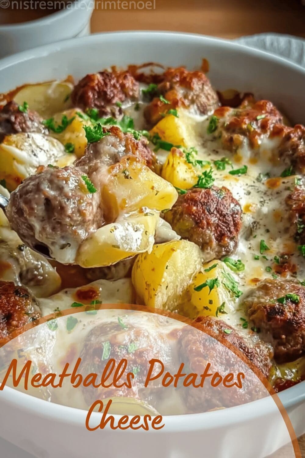 Meatballs Potatoes Cheese