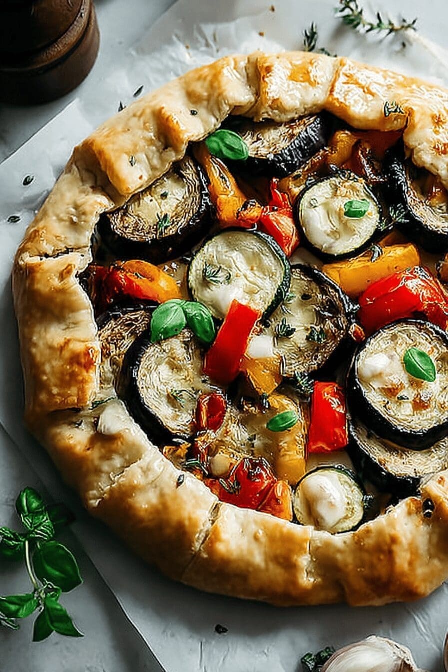 Mediterranean Vegetable Galette With Fresh Herbs And Seasonal Produce 6 Mediterranean Vegetable Galette
