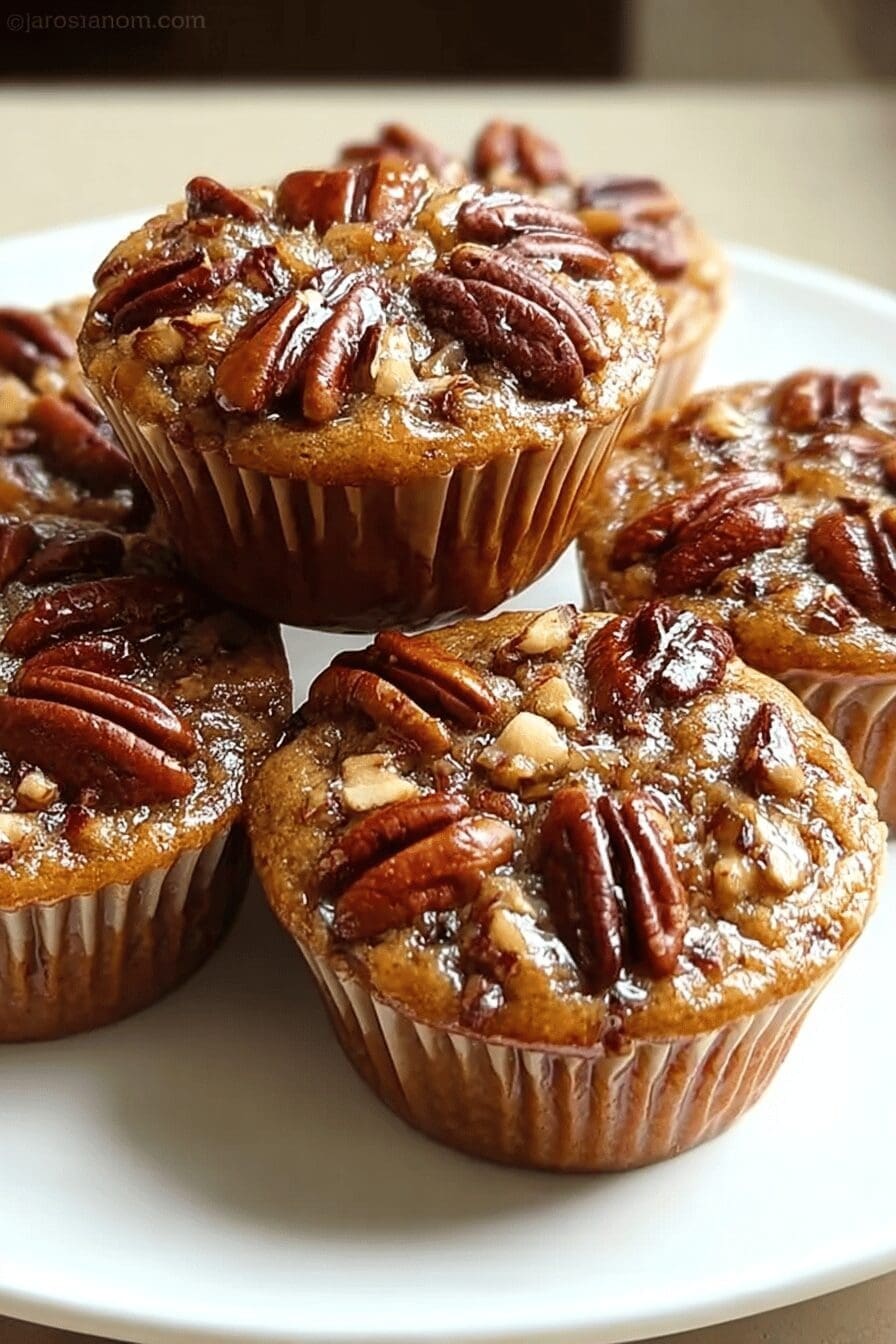 Pecan Pie Muffins Recipe With Sweet And Crunchy Flavor 6 Pecan Pie Muffins