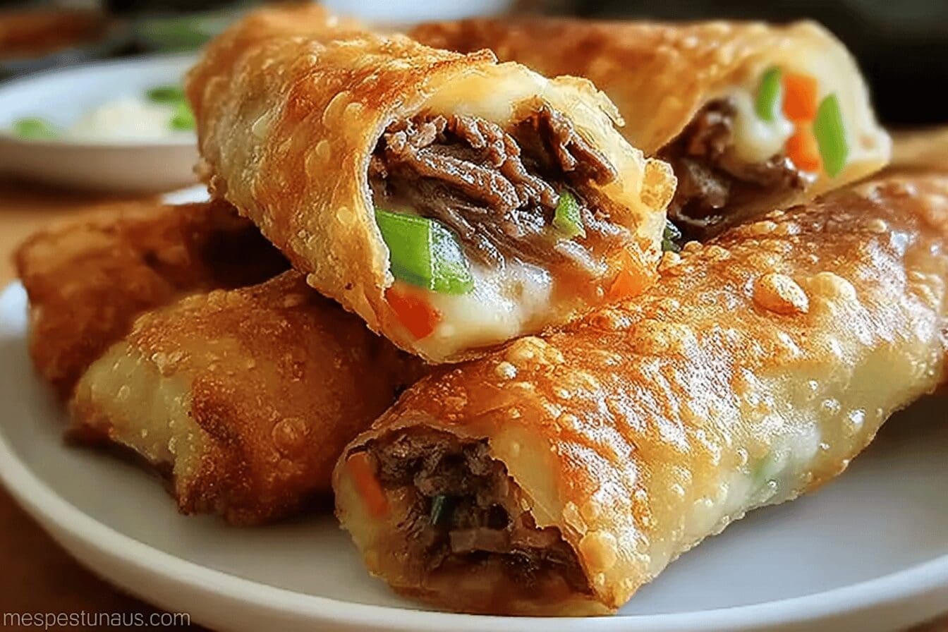 Philly Cheesesteak Egg Rolls Recipe With Savory Filling And Crispy Wrap 6 Philly Cheese Steak Egg Rolls