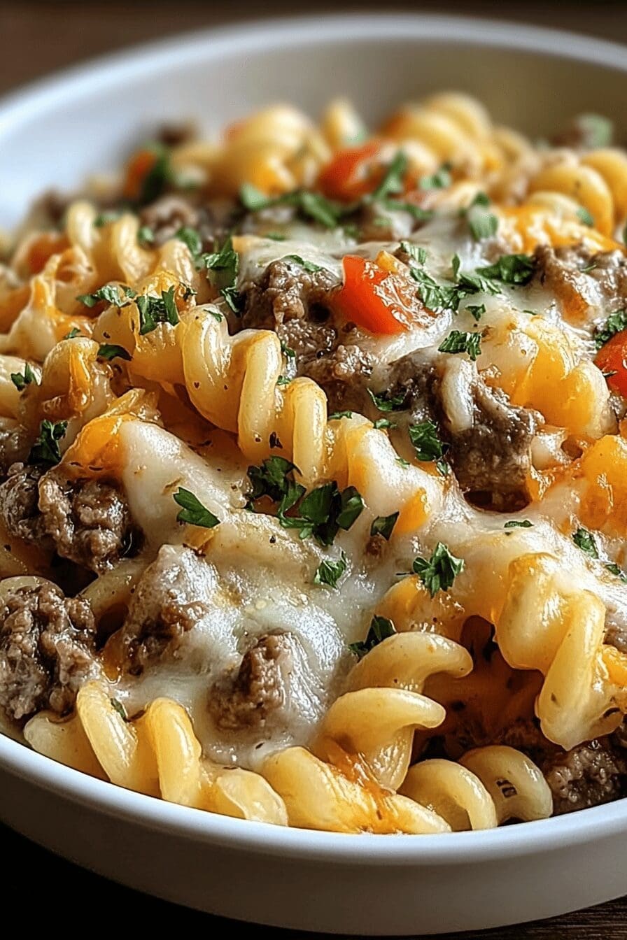 Philly Cheese Steak Pasta