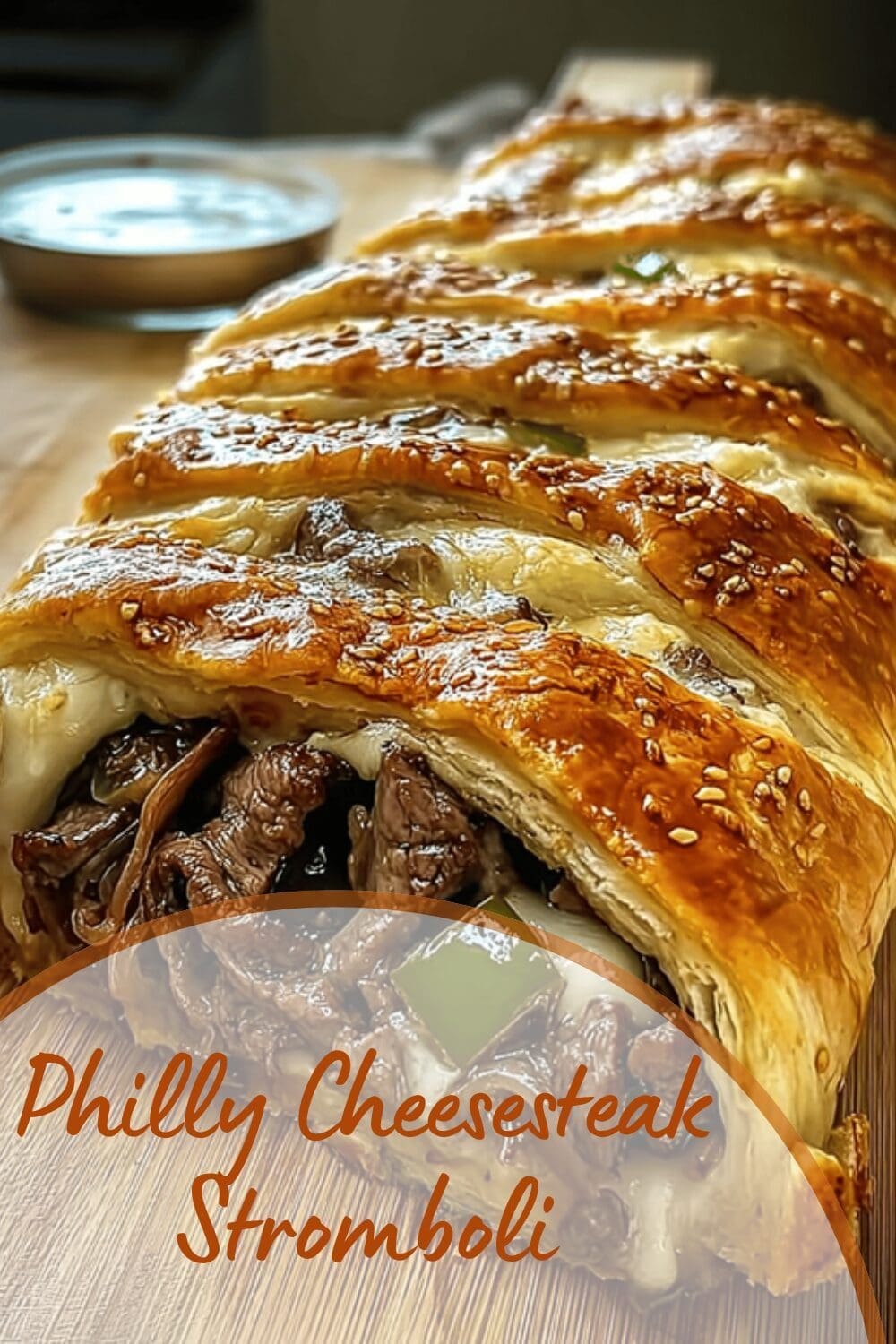 Philly Cheesesteak Stromboli