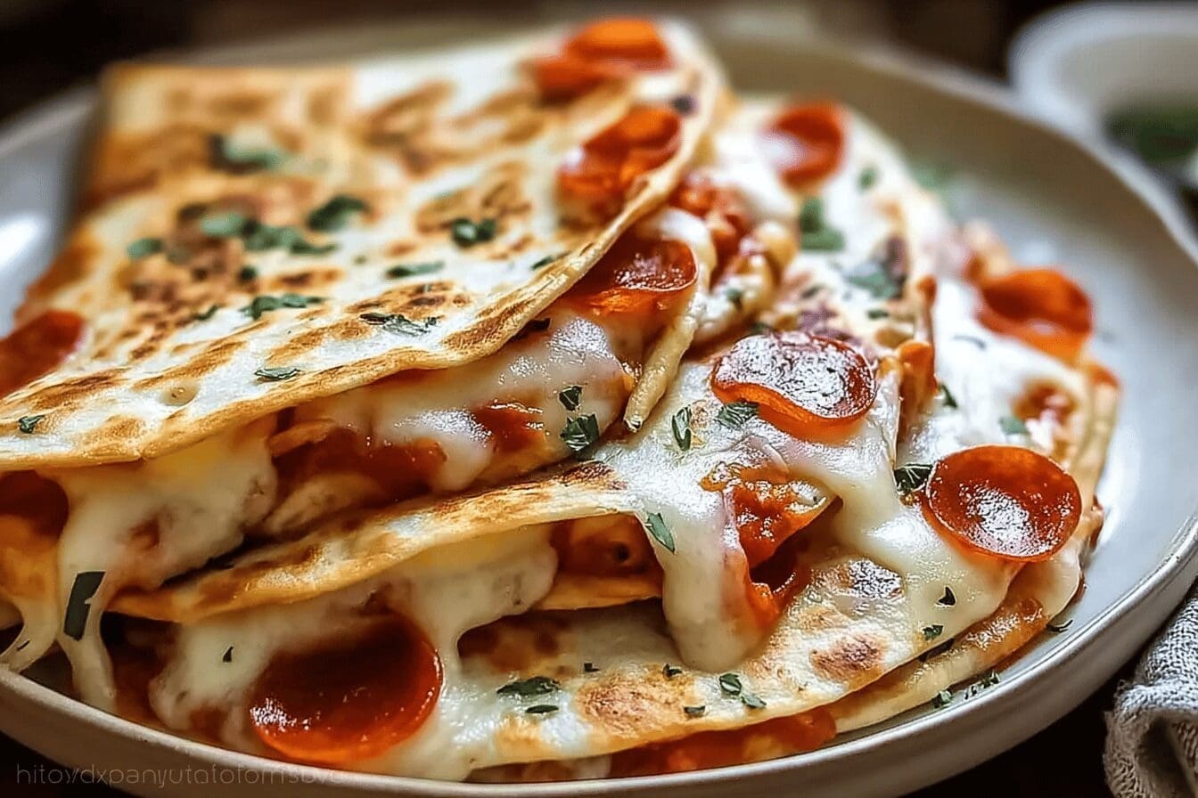 Pizza Quesadillas Recipe With Easy Homemade Ingredients 6 Pizza Quesadillas