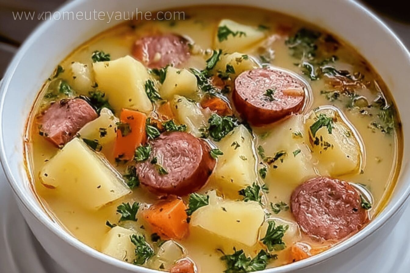 Kielbasa Potato Soup Recipe With Creamy And Hearty Flavors 6 Potato Kielbasa Soup