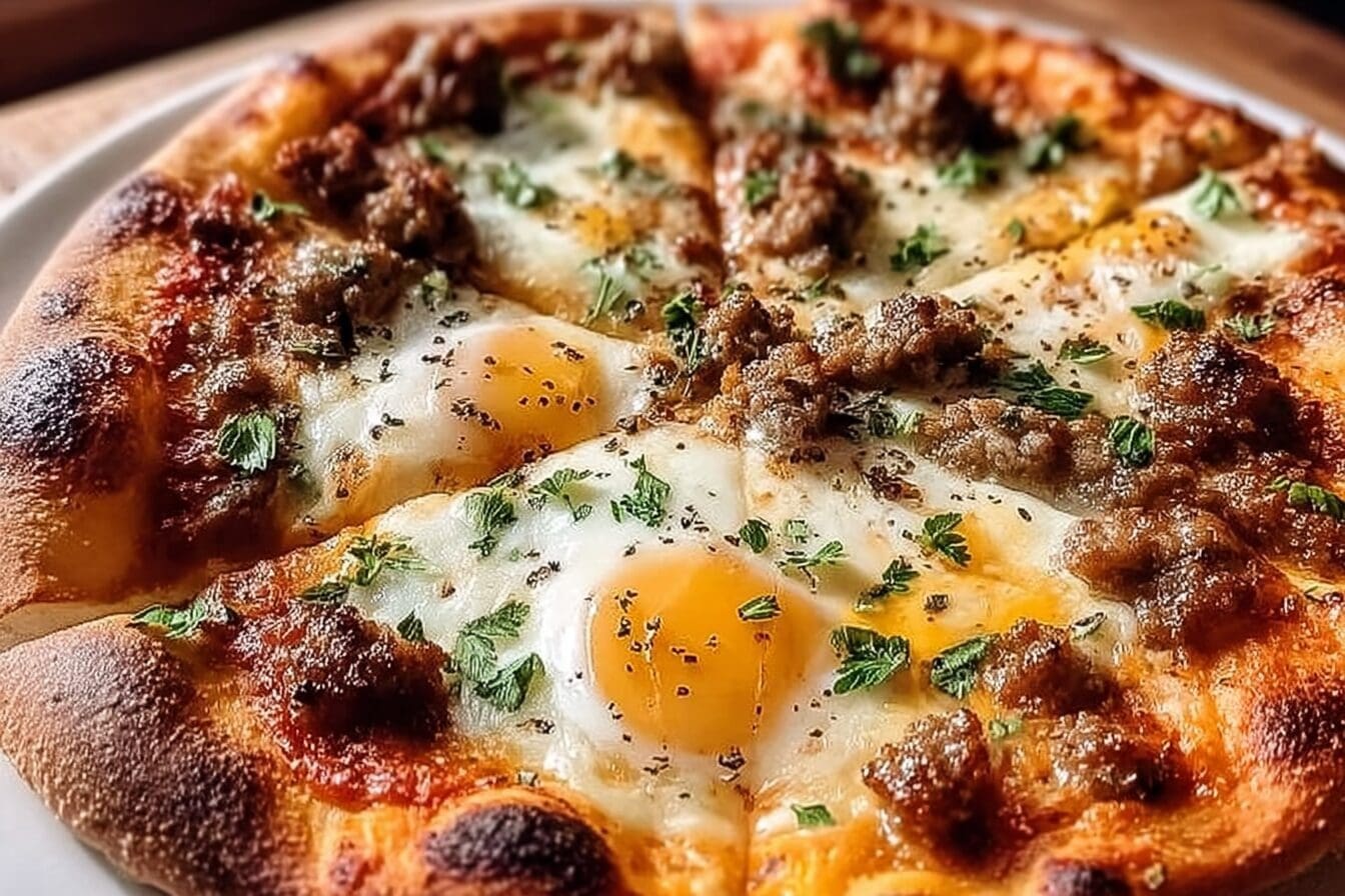 Sausage Breakfast Pizza Recipe For A Flavorful Morning Meal 6 Sausage Breakfast Pizza