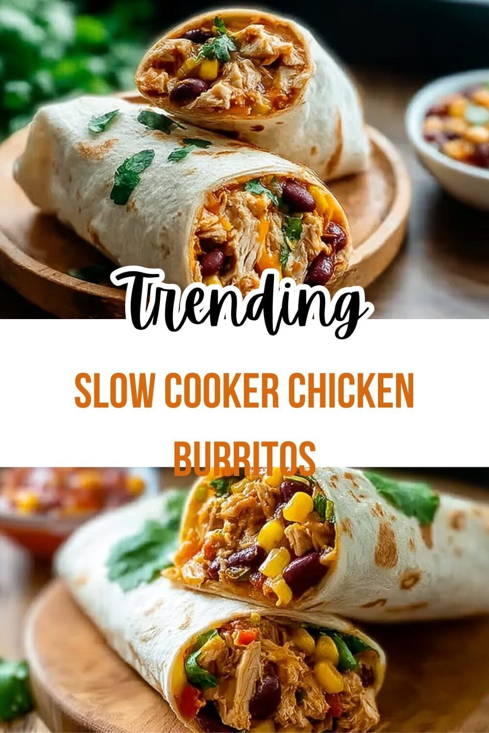 Slow Cooker Chicken Burritos