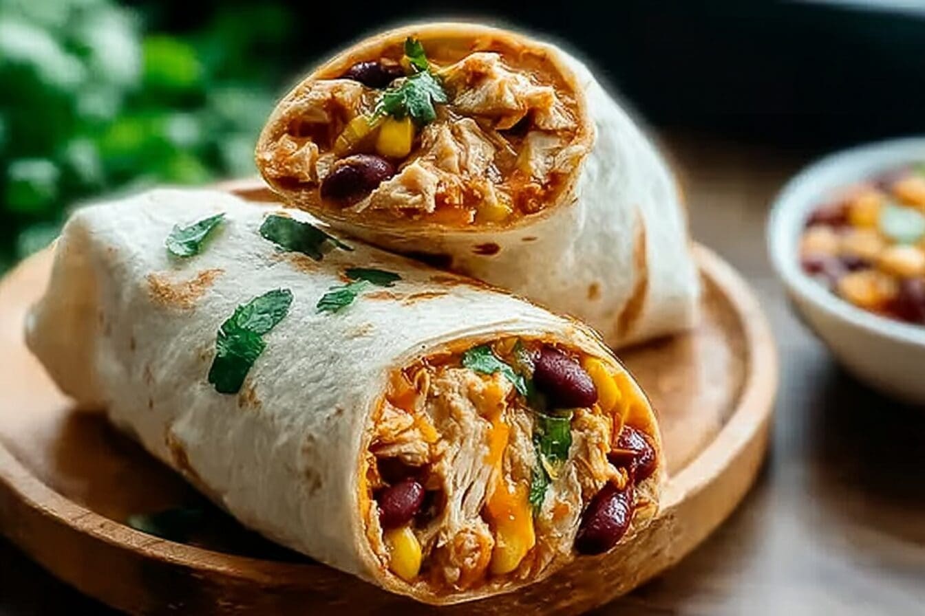 Slow Cooker Chicken Burritos