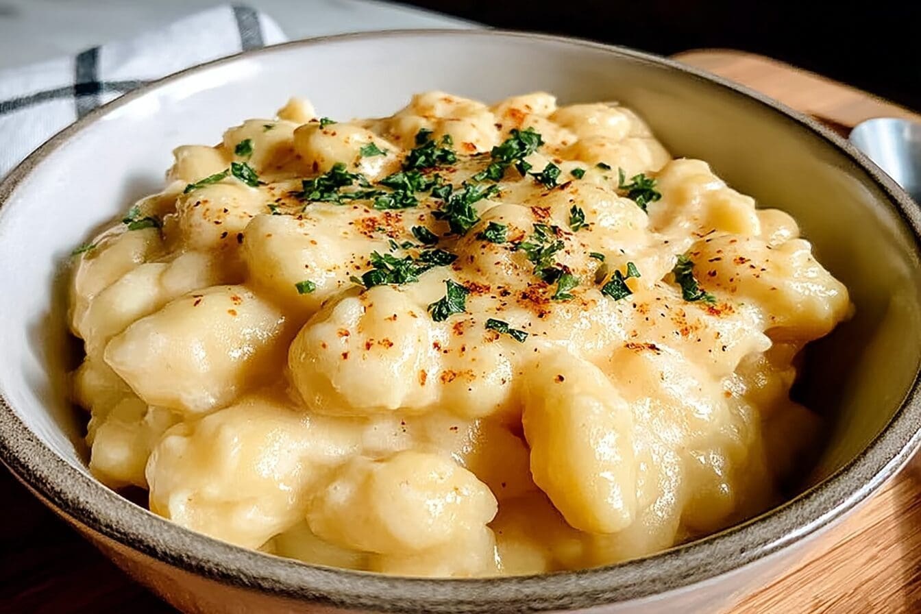 Southern Baked Gnocchi Mac Cheese Recipe With Creamy Cheese Sauce 6 Smoked Gouda Gnocchi Mac And Cheese