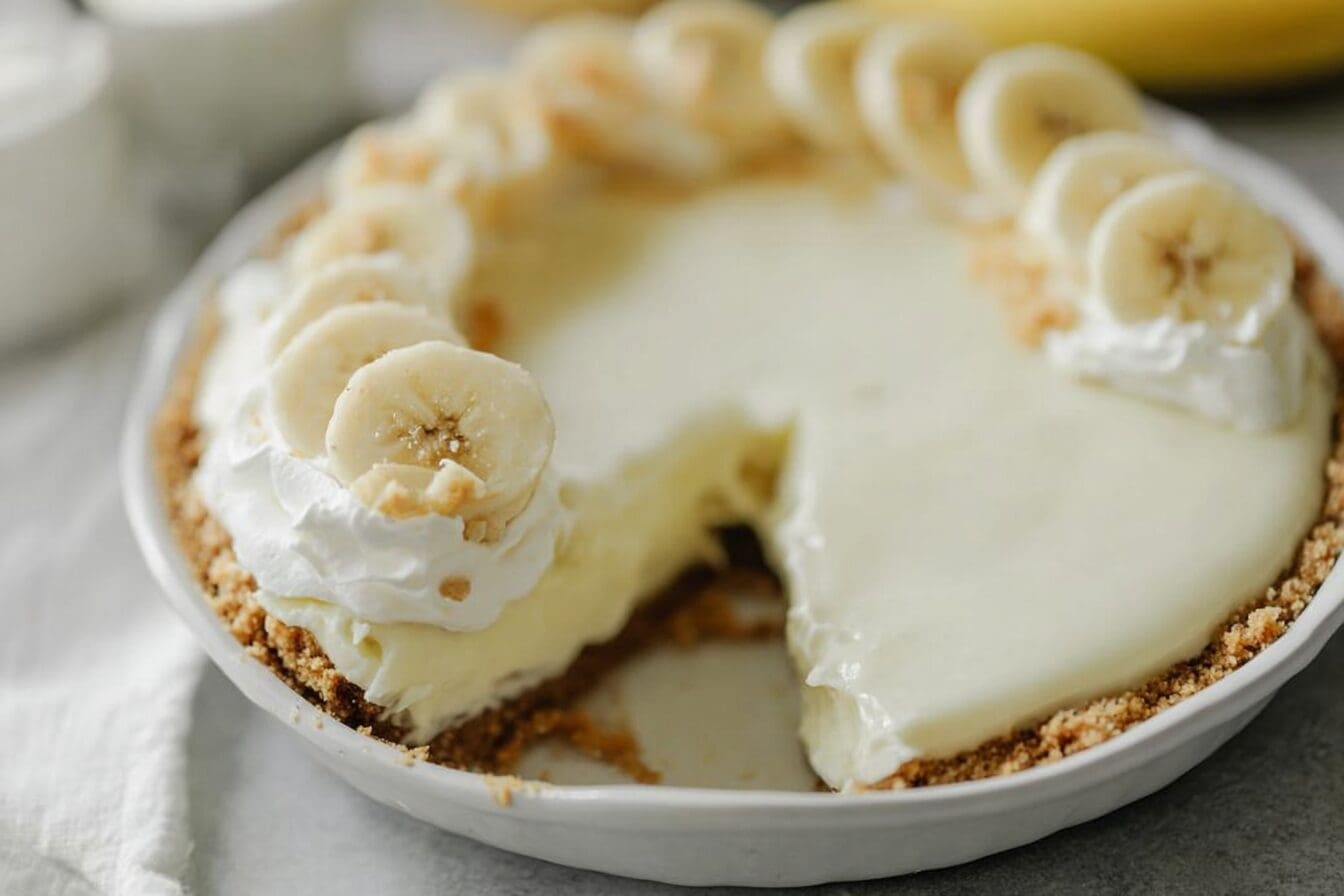 Banana Cream Cheesecake Recipe With Smooth Filling And Crispy Crust 6 Banana Cream Cheesecake