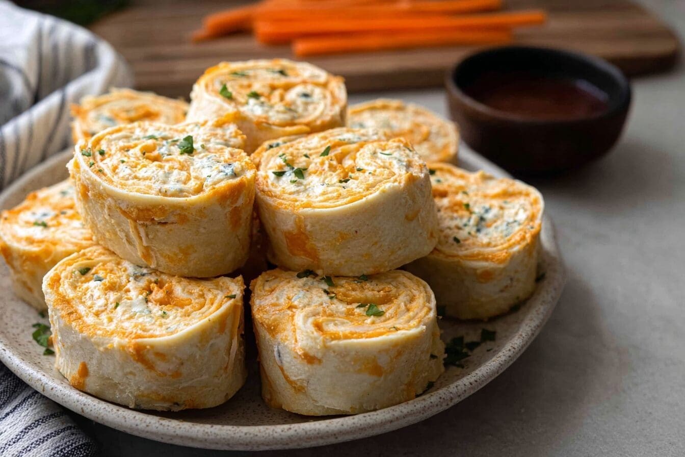 Buffalo Chicken Pinwheels