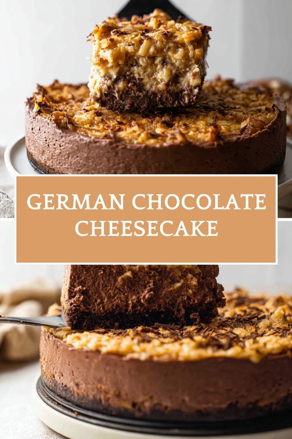 German Chocolate Cheesecake