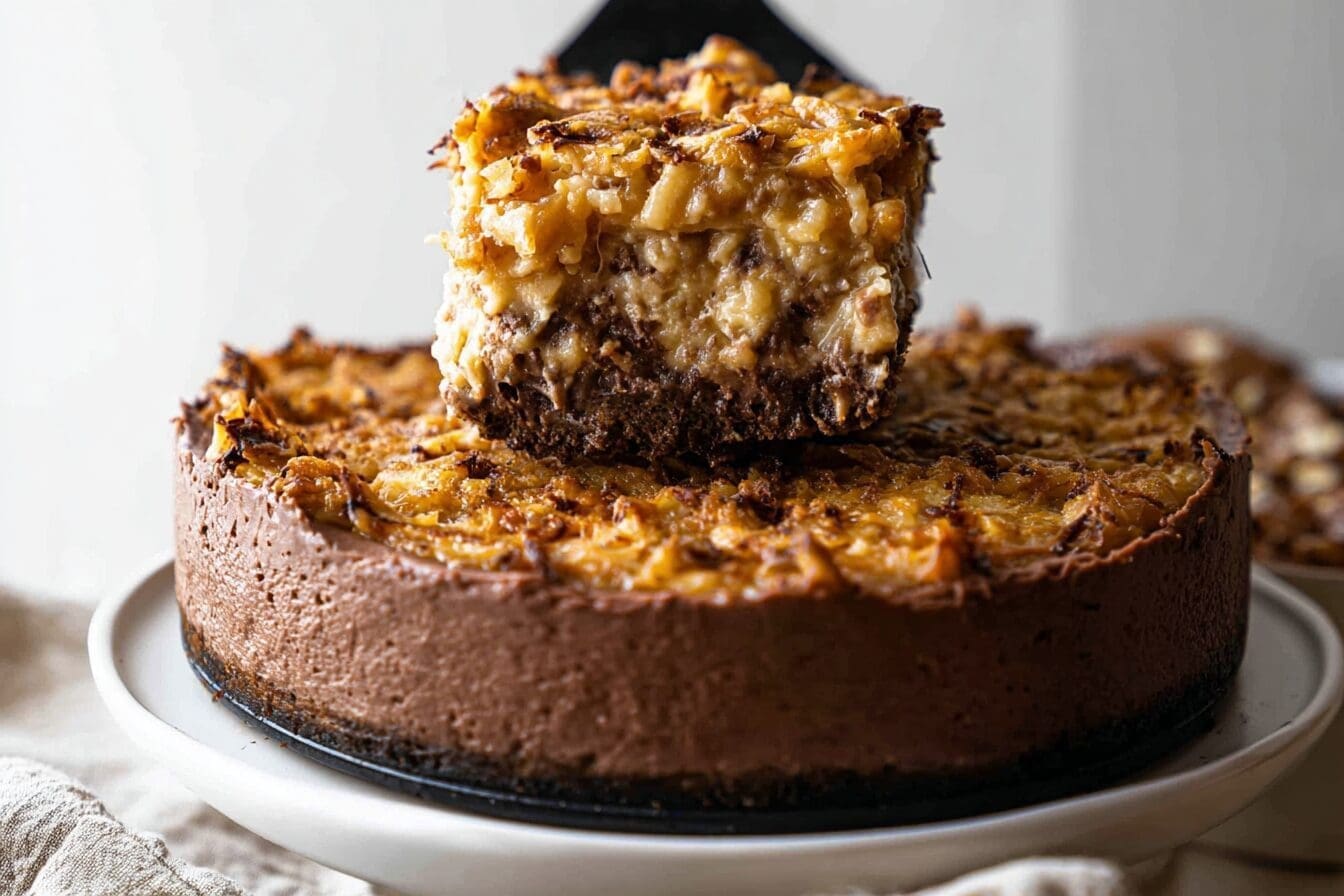 German Chocolate Cheesecake