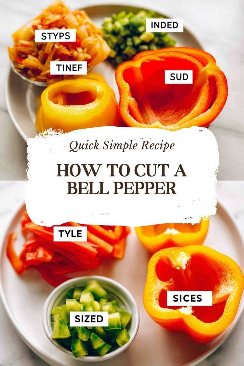 How To Cut A Bell Pepper