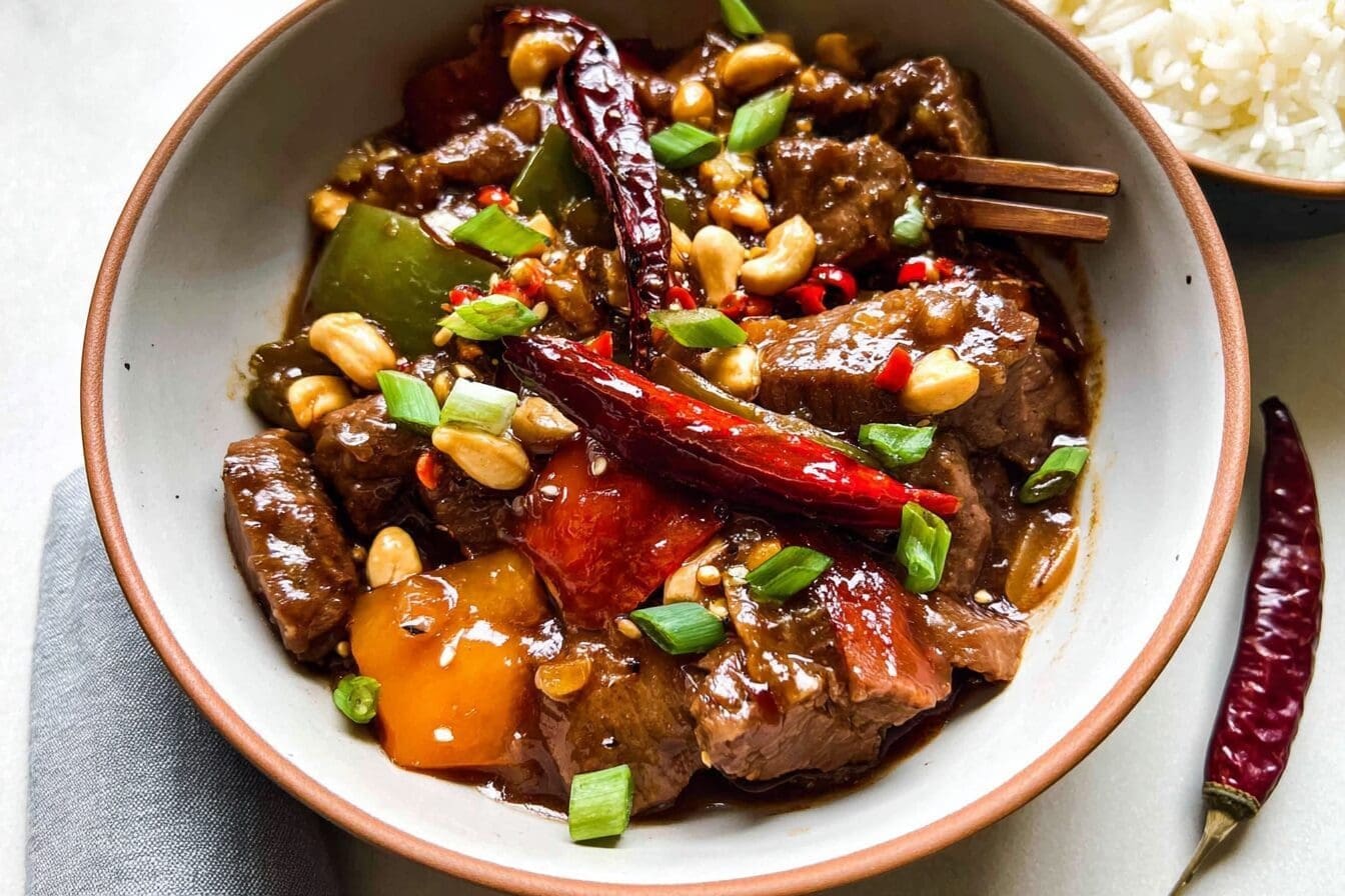 Kung Pao Beef Recipe With Spicy, Tangy Sauce And Crispy Peanuts 6 Kung Pao Beef