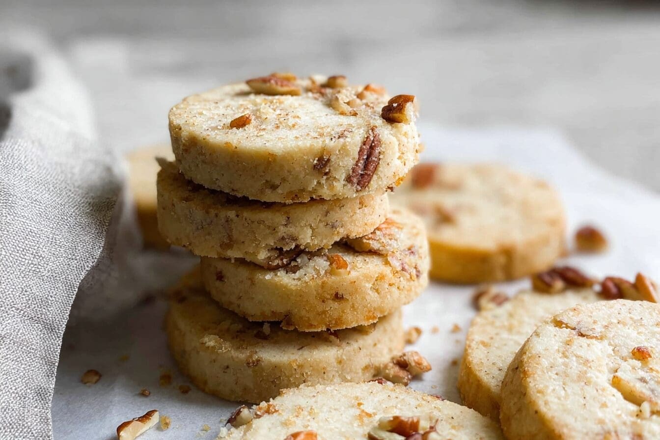 Pecan Shortbread Recipe With A Rich, Buttery Texture And Nutty Flavor 6 Pecan Shortbread Cookies