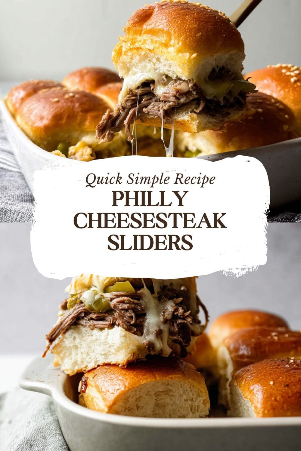 Philly Cheesesteak Sliders