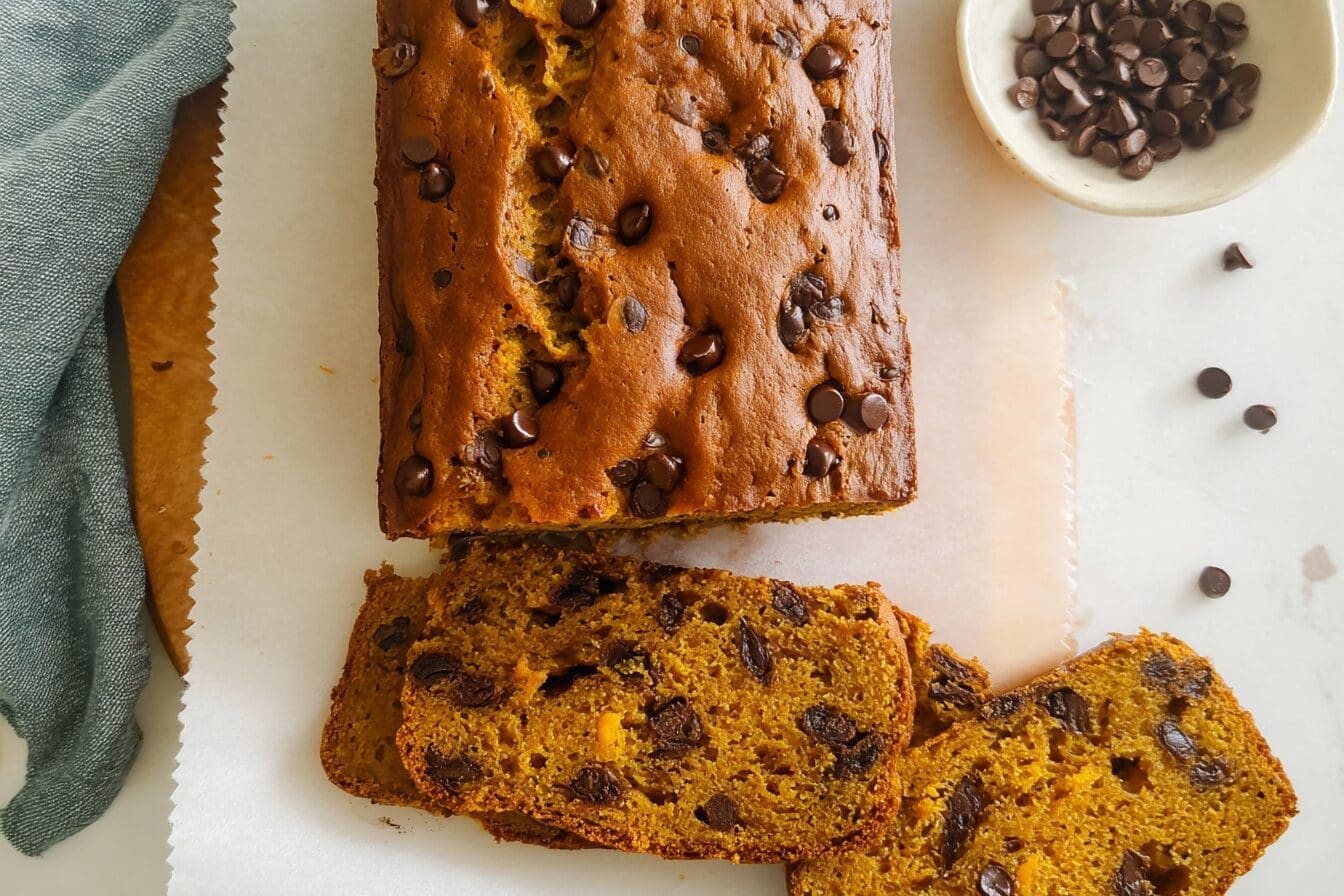 Pumpkin Chocolate Chip Bread