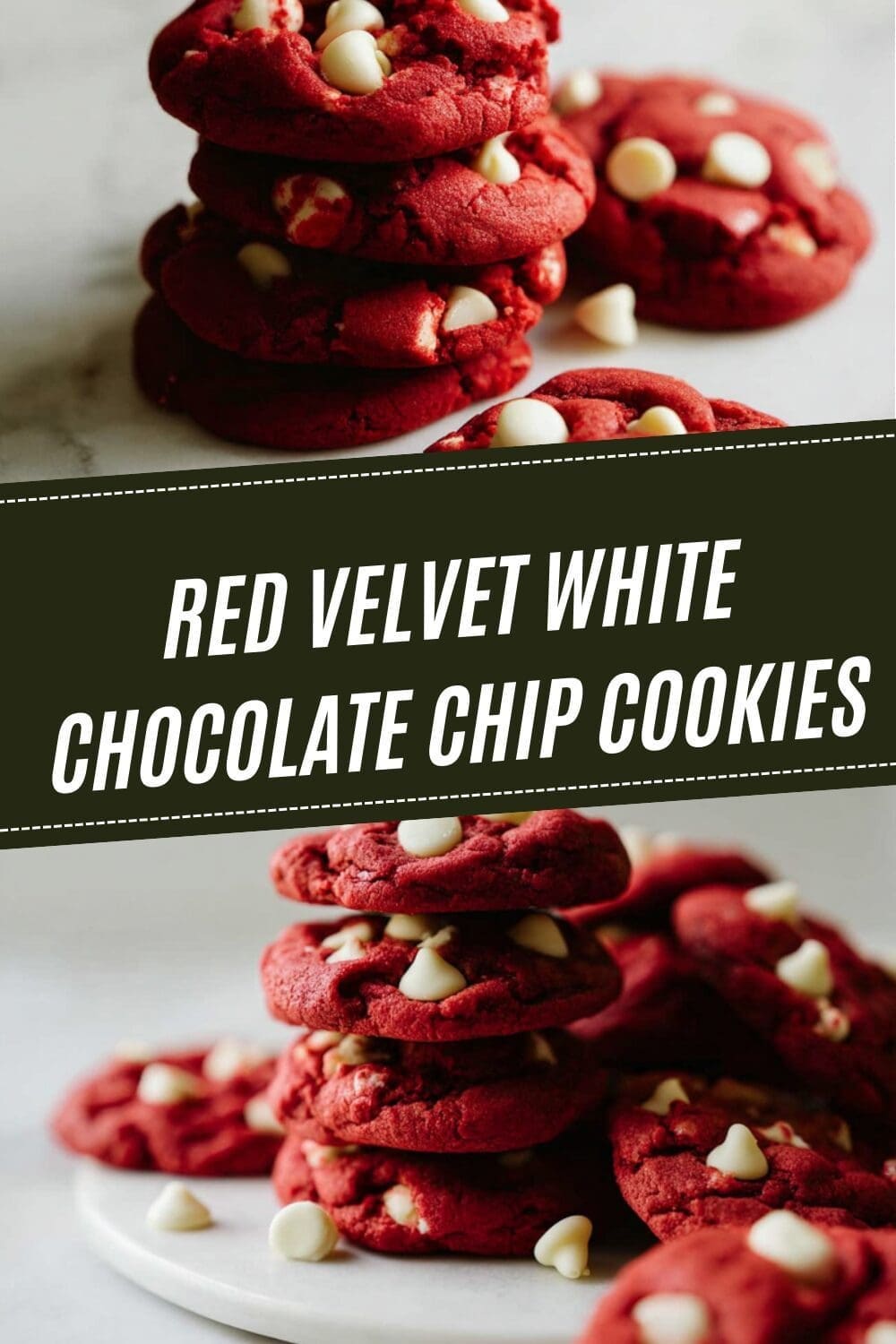 Red Velvet Cake Cookies Recipe With Cream Cheese Frosting 7 Red Velvet White Chocolate Chip Cookies