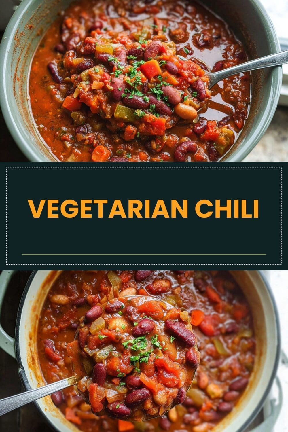 Homemade Vegetarian Chili With Hearty Beans And Fresh Veggies 7 Vegetarian Chili