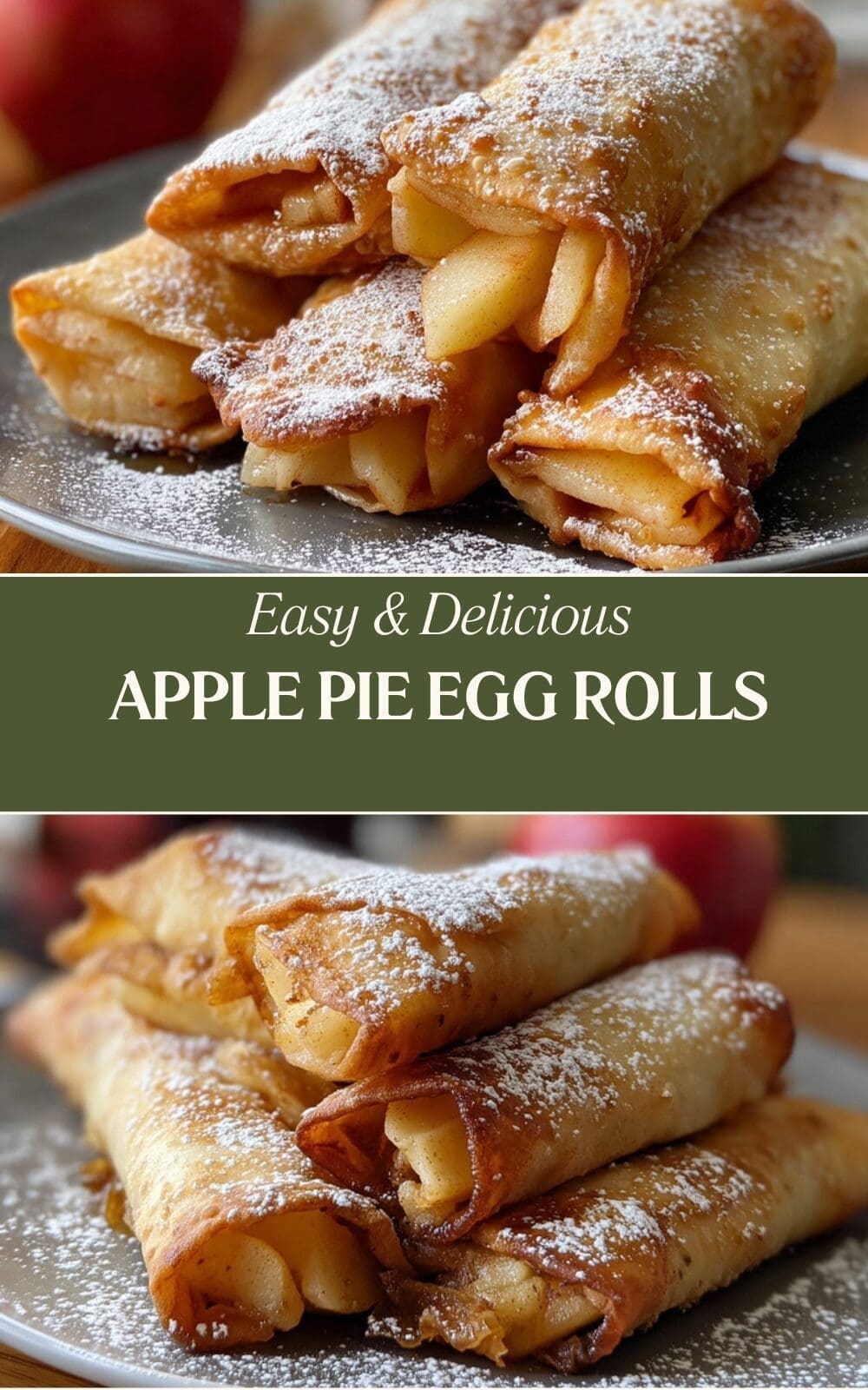 Apple Pie Egg Rolls Recipe With Cinnamon Sugar Dip 7 Apple Pie Egg Rolls