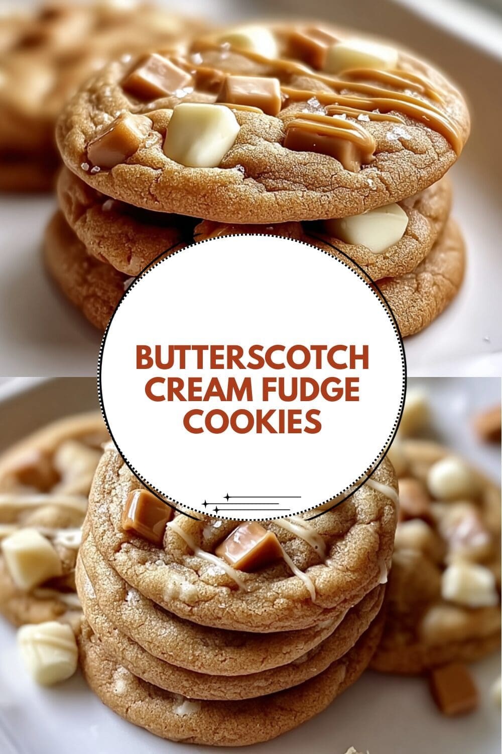 Butterscotch Cream Fudge Cookies