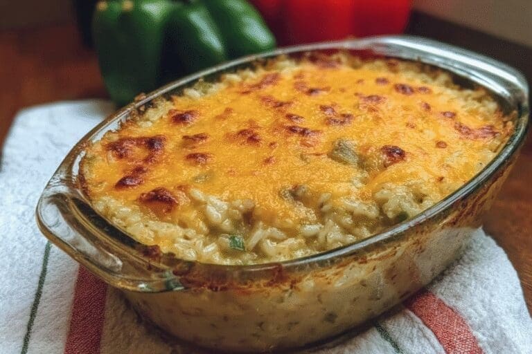 Cheesy Green Chile Rice Casserole 21.Png