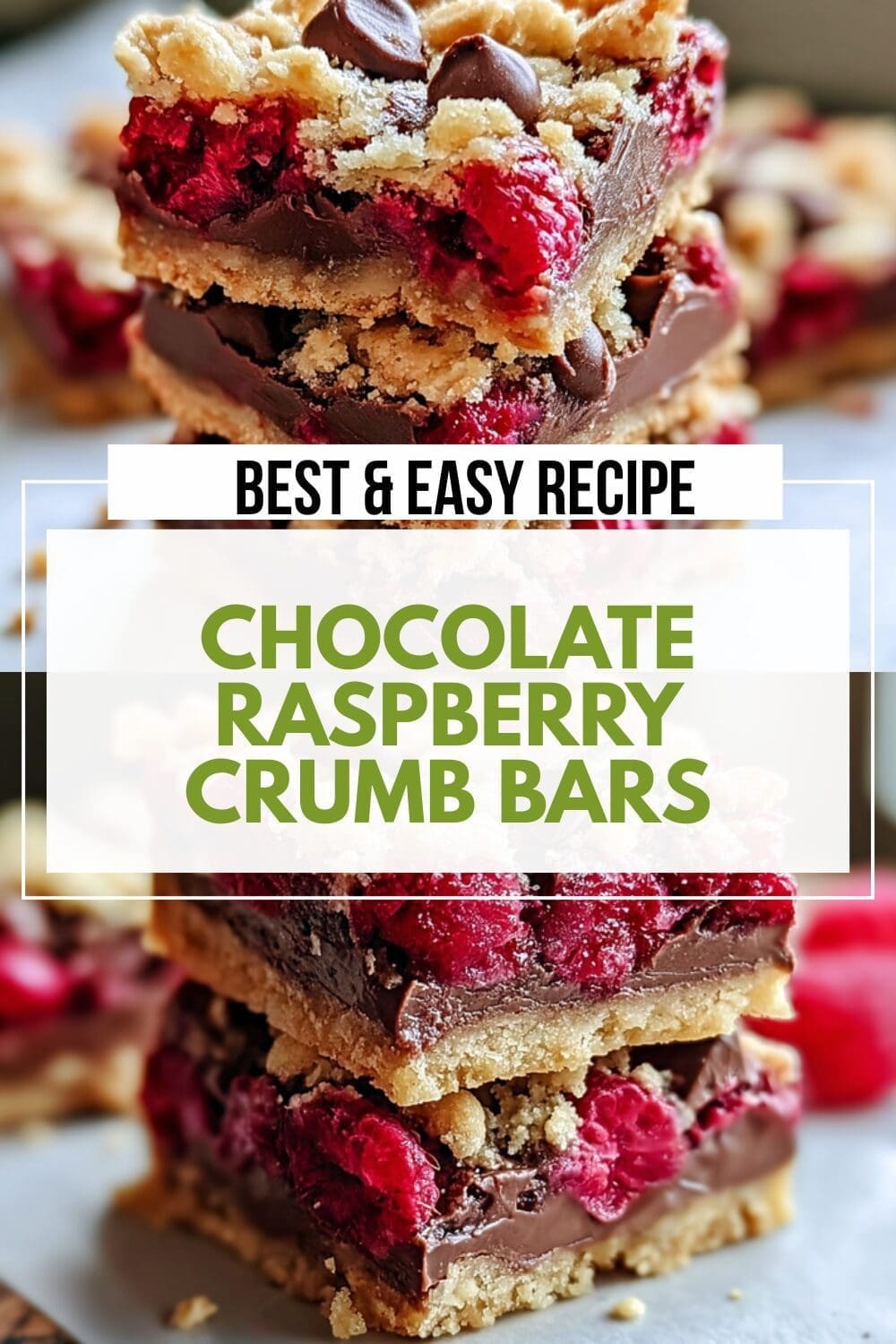 Chocolate Raspberry Crumb Bars