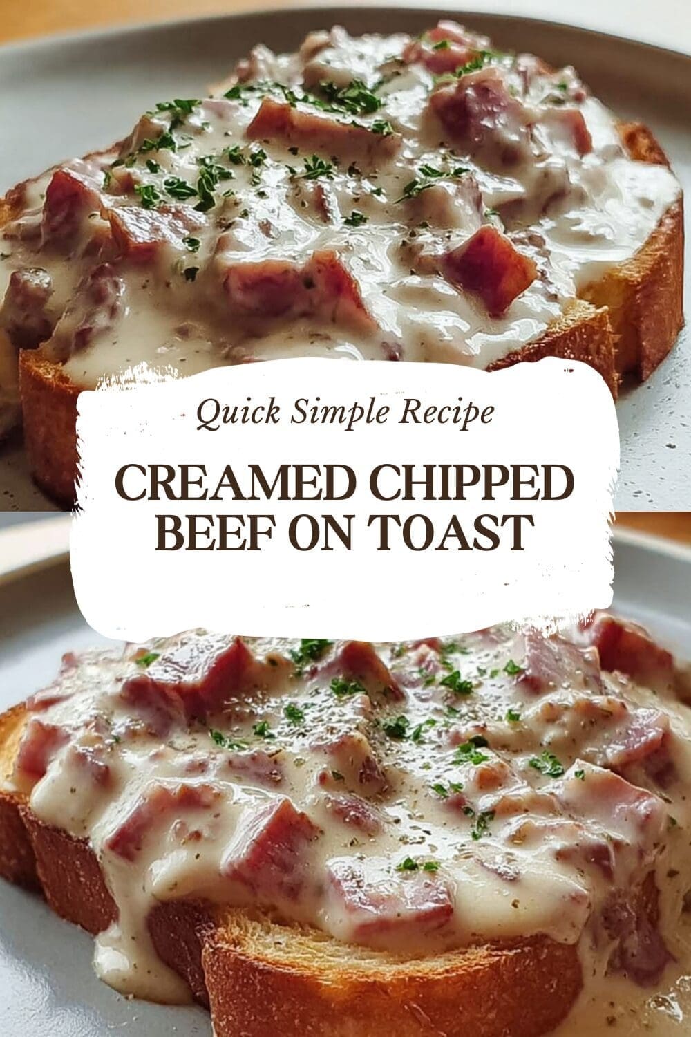 Creamed Chipped Beef On Toast