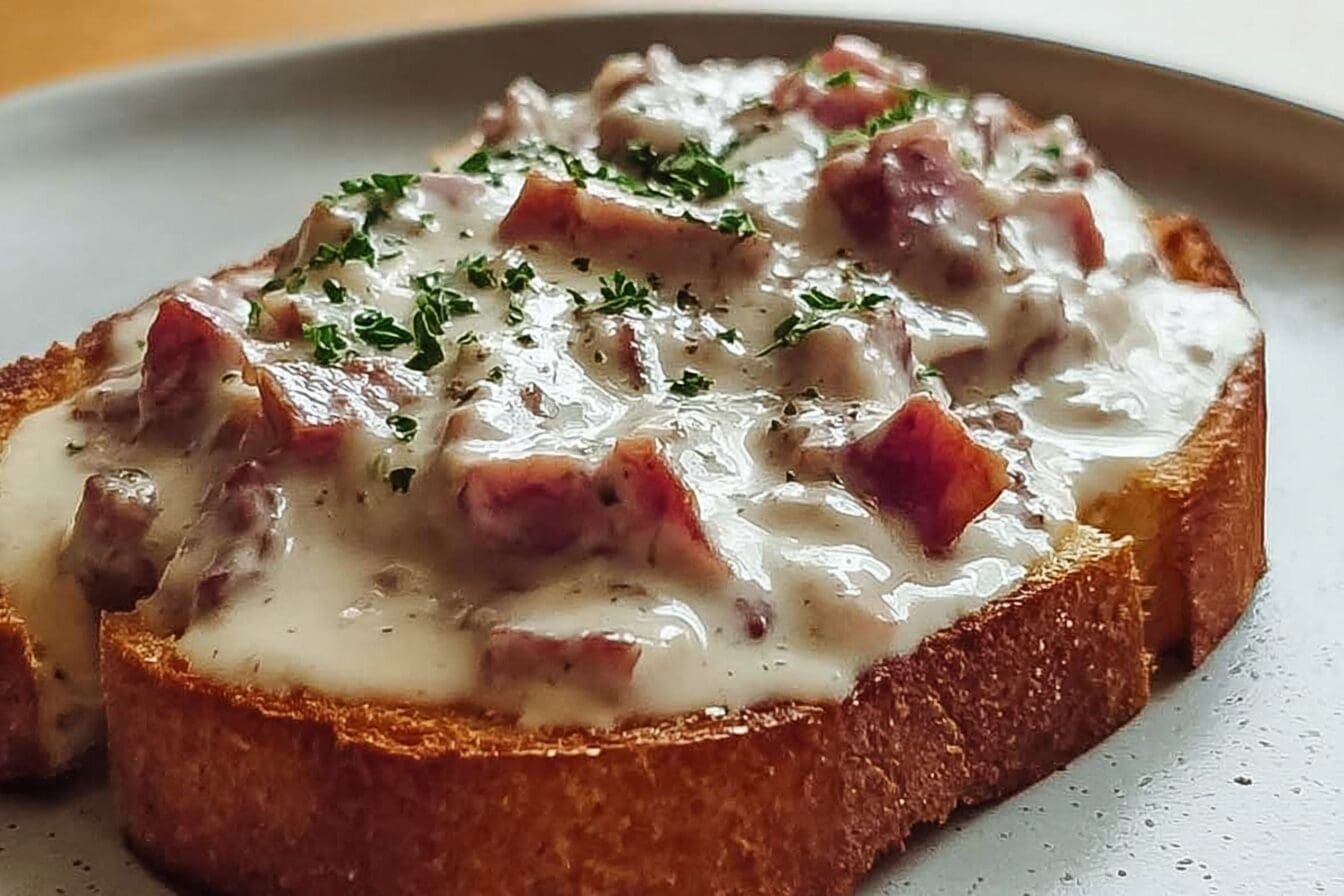 Creamed Chipped Beef On Toast