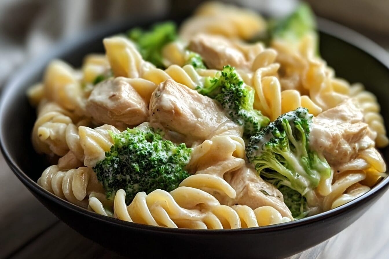 Creamy Chicken Broccoli Rotini Pasta