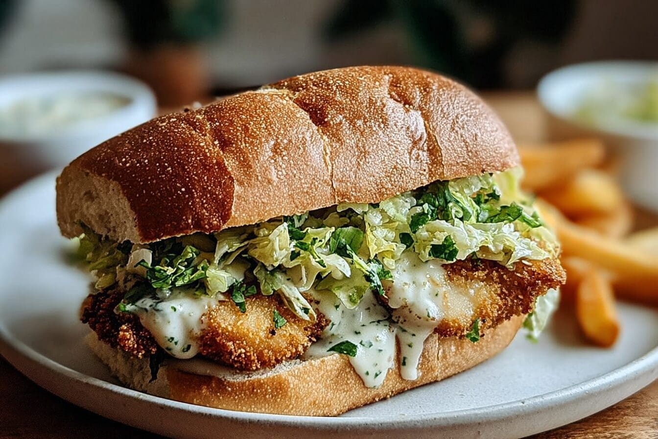 Crispy Chicken Caesar Sandwich