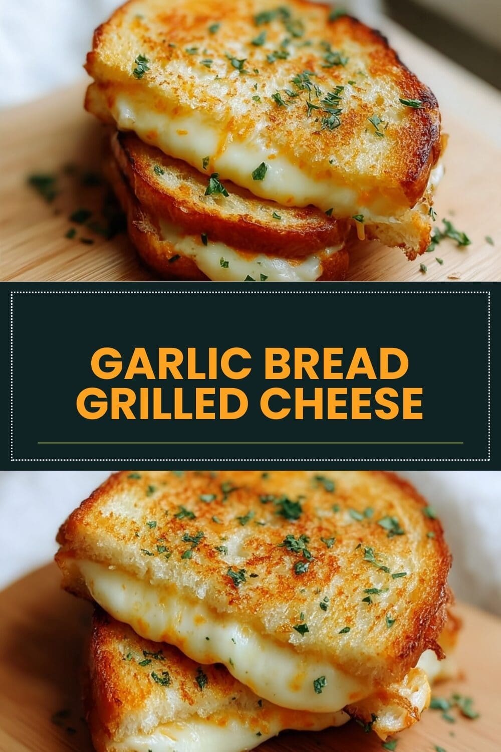Garlic Bread Grilled Cheese