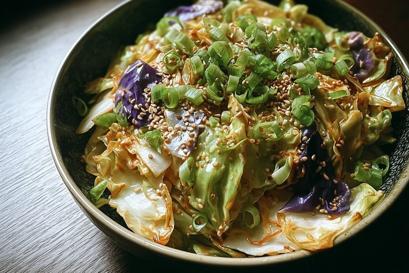 Grilled Sesame Ginger Cabbage Recipe With Tangy Asian Flavors 6 Ginger Sesame Cabbage