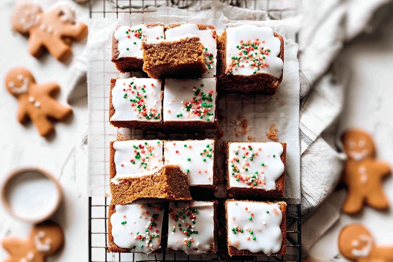 Gingerbread Cookie Bars Recipe With Spiced Holiday Flavors 6 Gingerbread Cookie Bars