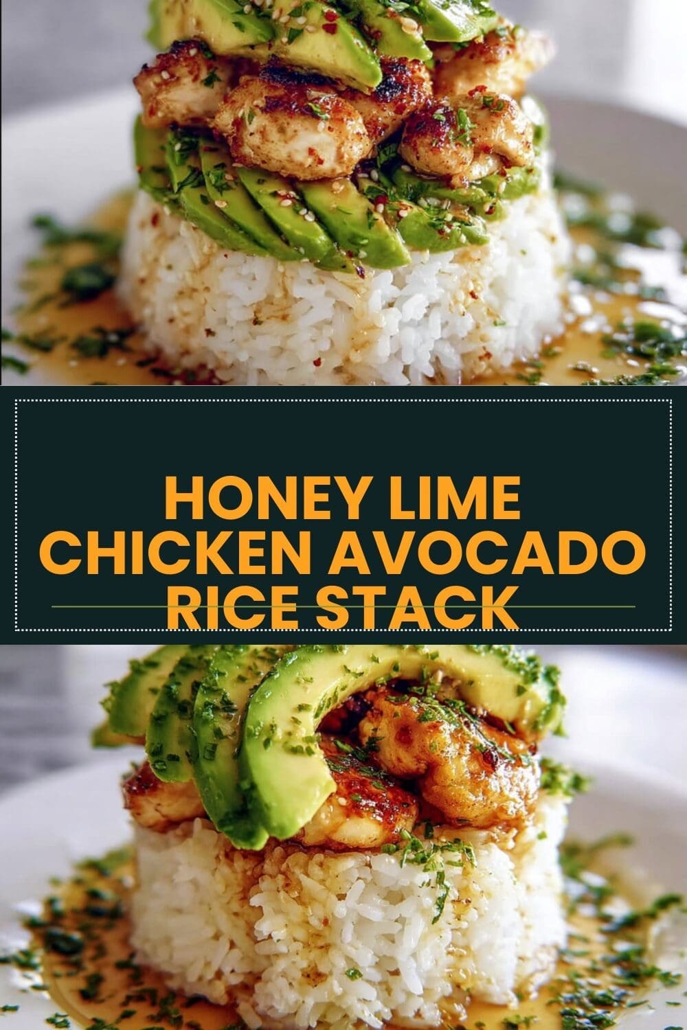 Honey Lime Chicken With Avocado And Rice Stack Recipe 7 Honey Lime Chicken Avocado Rice Stack