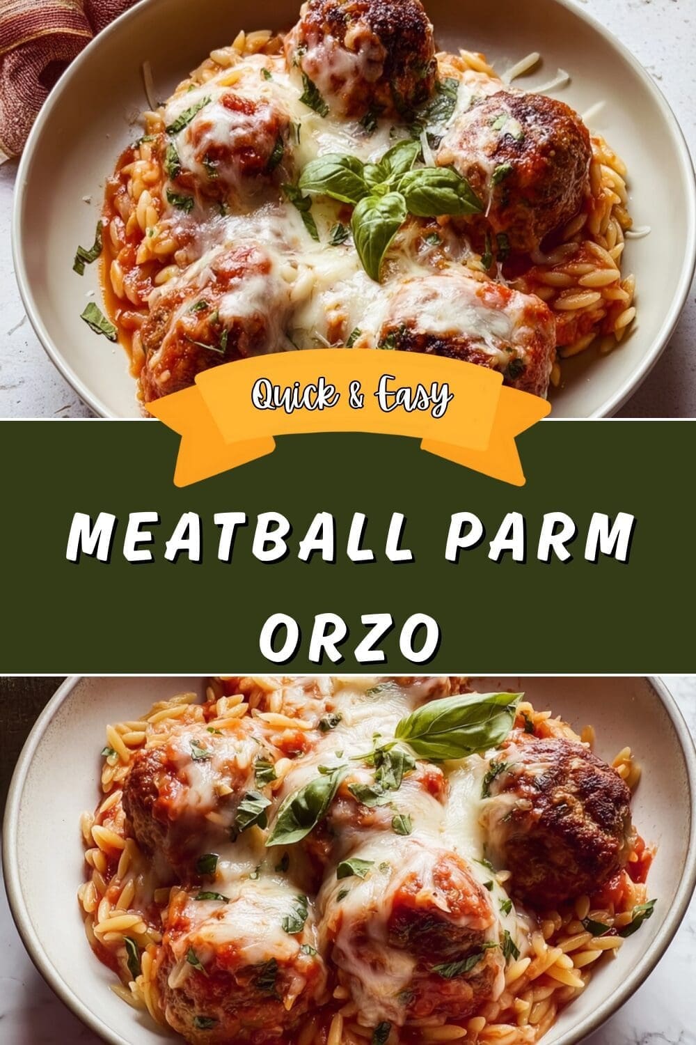 One-Pot Meatballs With Orzo For Easy Weeknight Dinners 7 Meatball Parm Orzo
