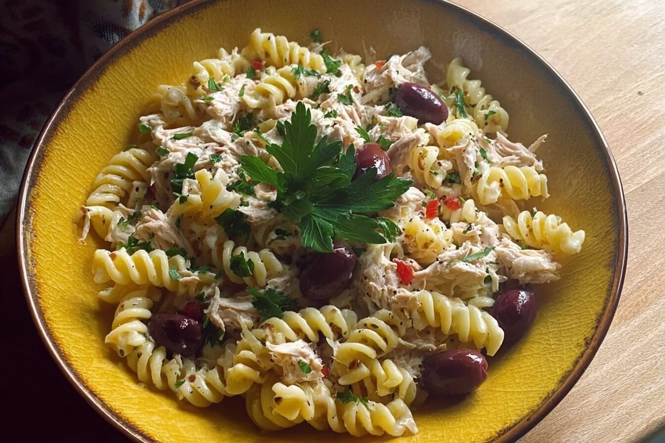 Mediterranean Tuna Pasta Salad