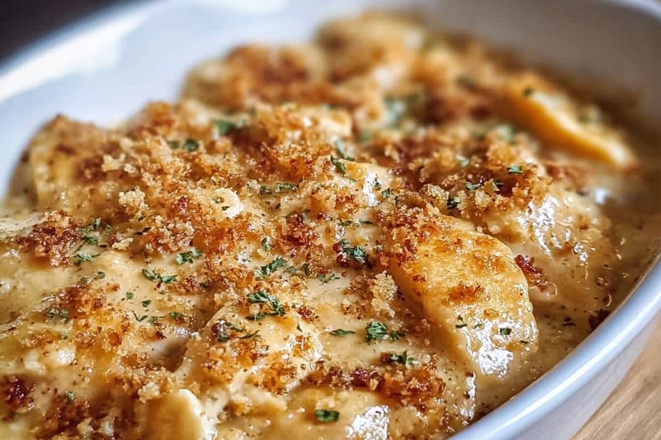 Million Dollar Chicken Casserole Recipe With Creamy Cheese And Crackers 6 Million Dollar Chicken Casserole