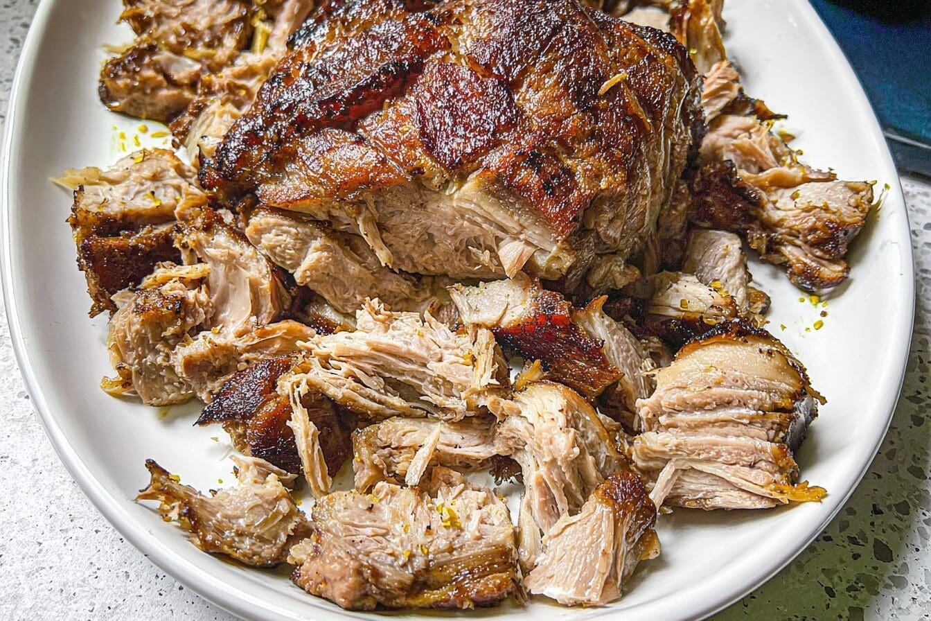 Pernil Recipe Puerto Rican Style Slow Roasted Pork Shoulder 6 Pernil