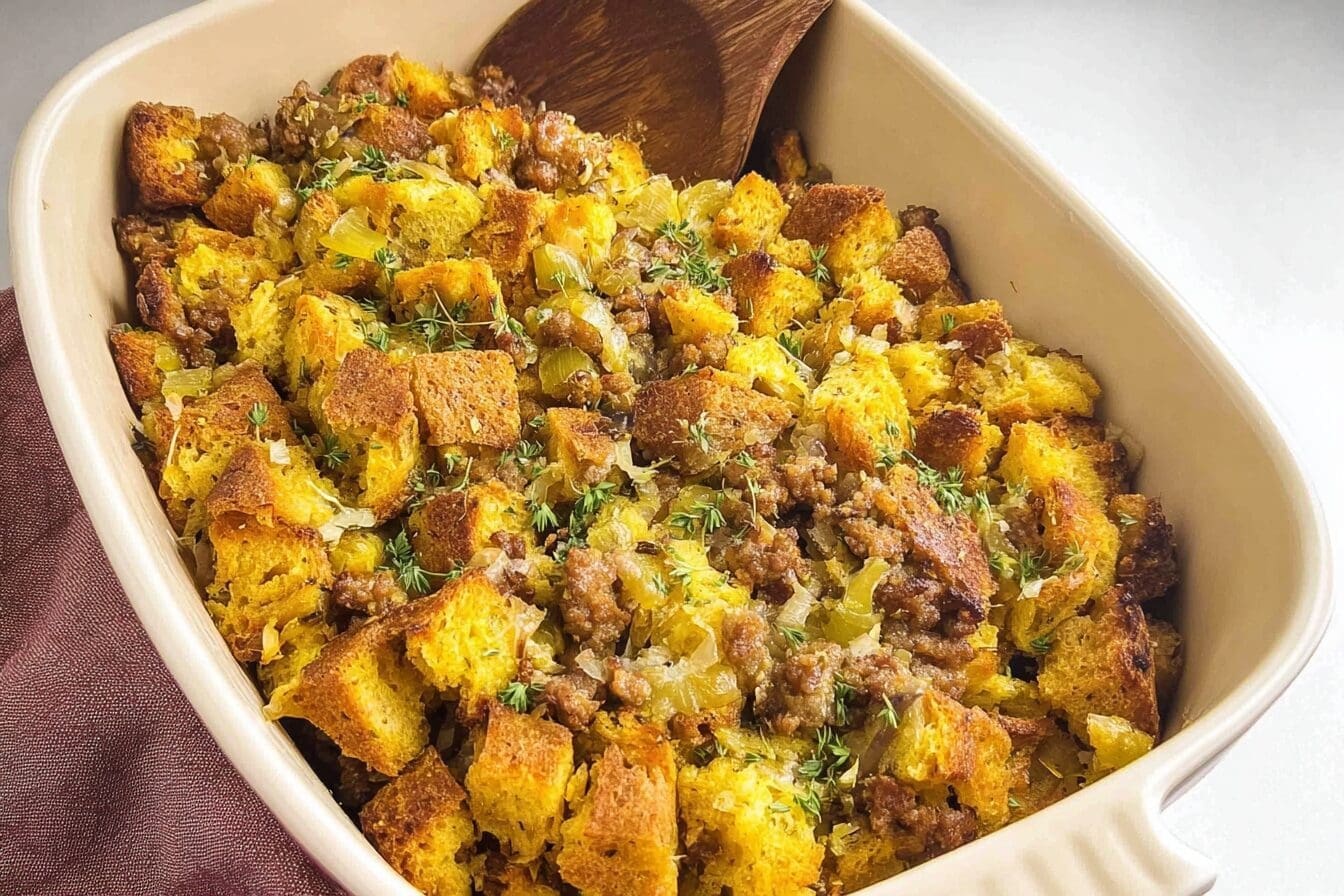 Mom'S Sausage Stuffing Recipe For A Classic Holiday Side 6 Sausage Stuffing