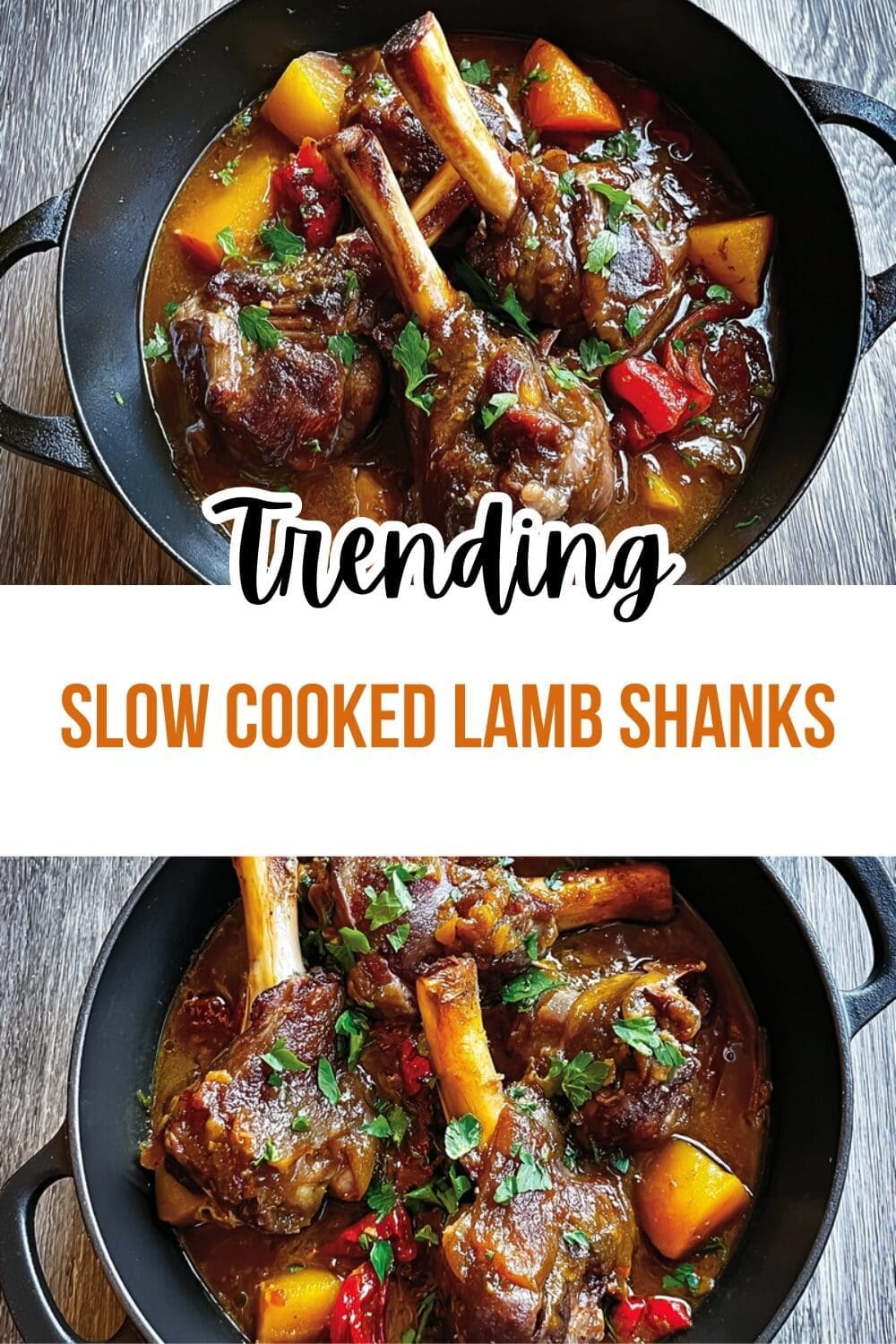 Lamb Shanks Braised In Rich Red Wine Sauce Recipe 7 Slow Cooked Lamb Shanks