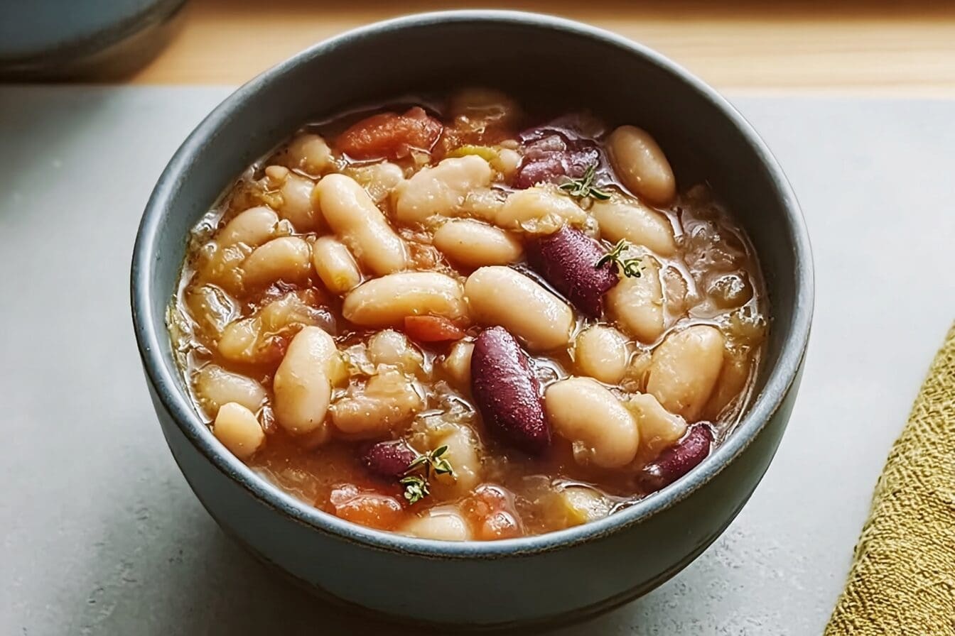 Slow Cooker White Beans With Ham For A Hearty Comfort Meal 6 Slow Cooker Northern White Bean