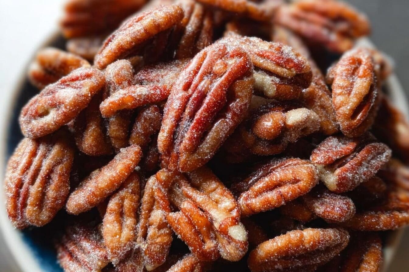 Candied Pecans Recipe Easy Sweet Snack 6 Candied Pecans