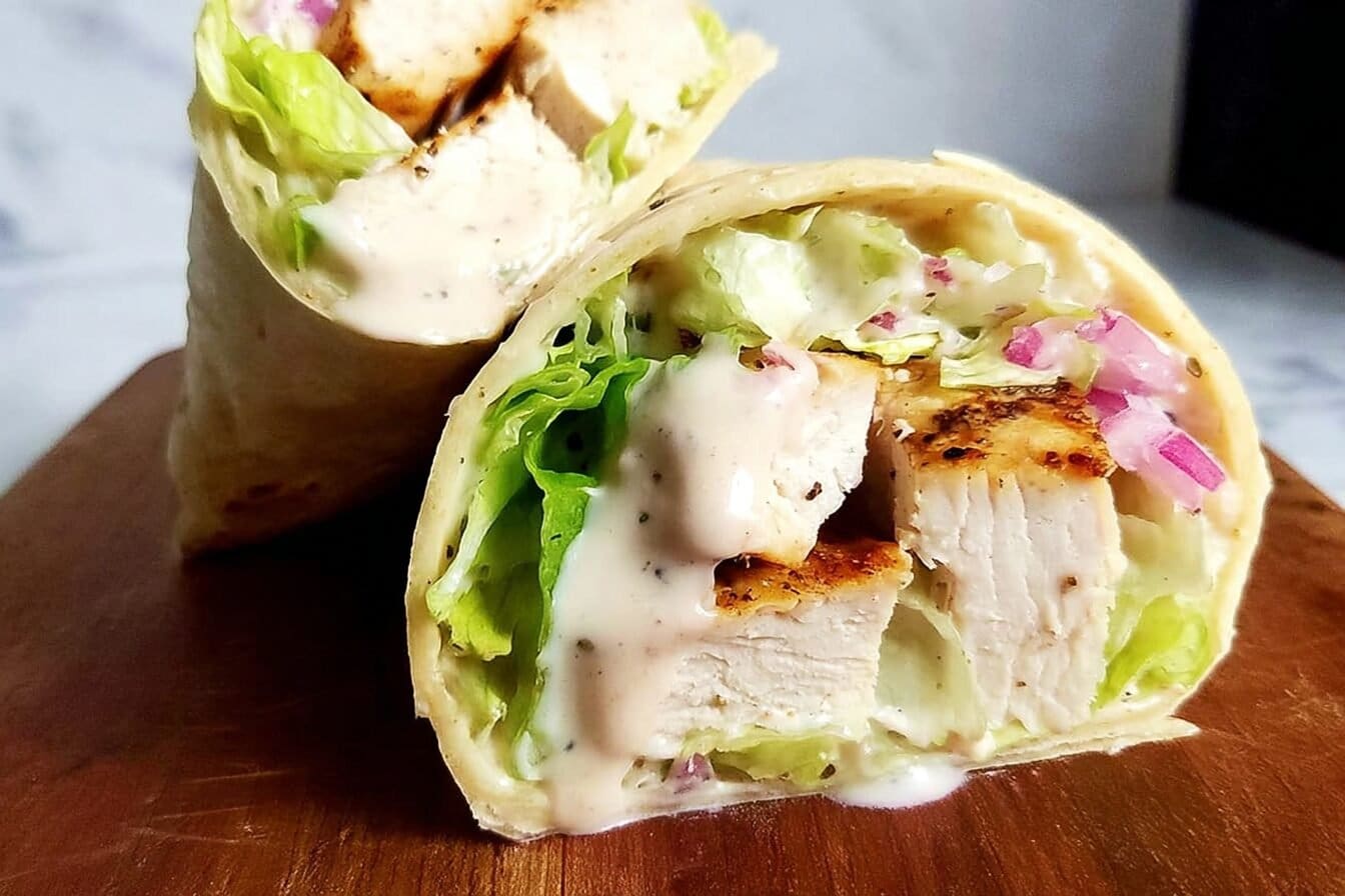 Chicken Ranch Wraps Quick Recipe Idea 6 Chicken Ranch Wrap