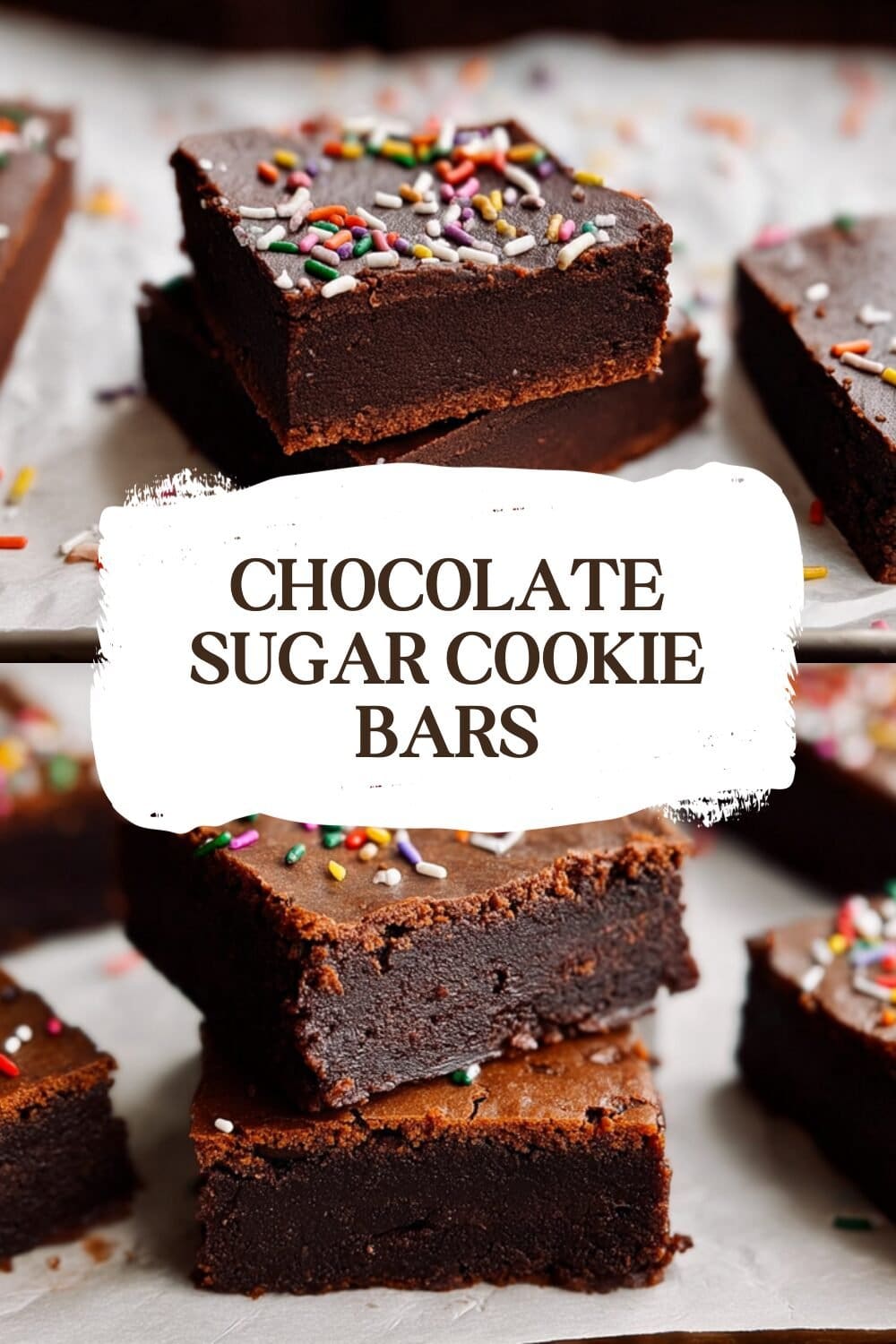 Chocolate Sugar Cookie Bars