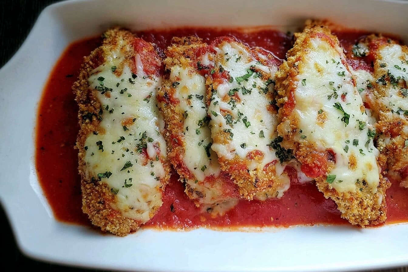 Baked Chicken Parmesan Recipe 6 Crispy Baked Chicken Parmesan
