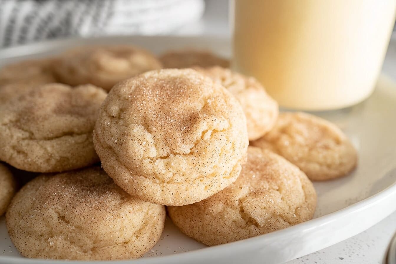 Eggnog Snickerdoodles Recipe Soft Chewy Holiday Cookies 7 Egg Nog Snickerdoodle Cookies