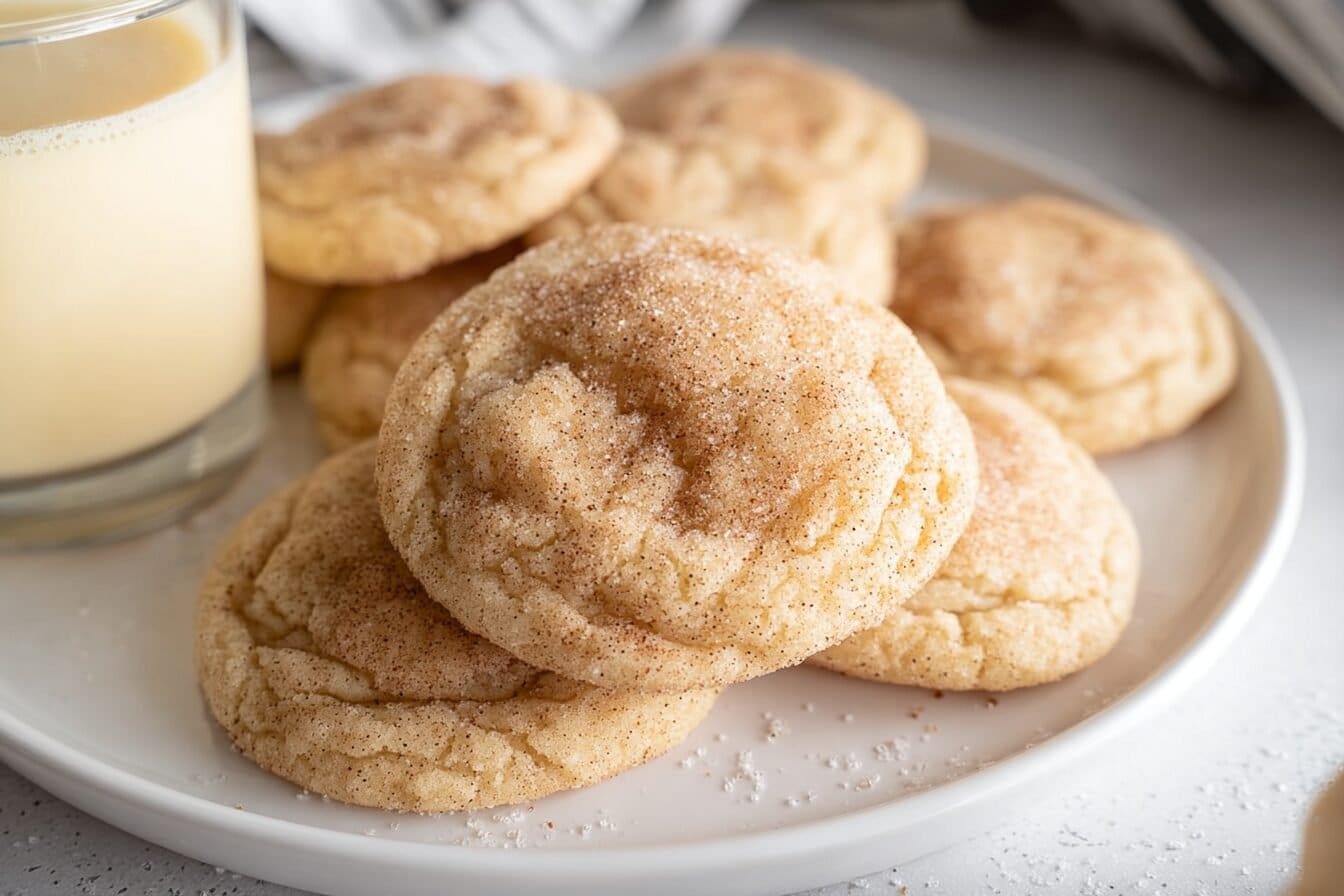 Eggnog Snickerdoodles Recipe Soft Chewy Holiday Cookies 6 Egg Nog Snickerdoodle Cookies