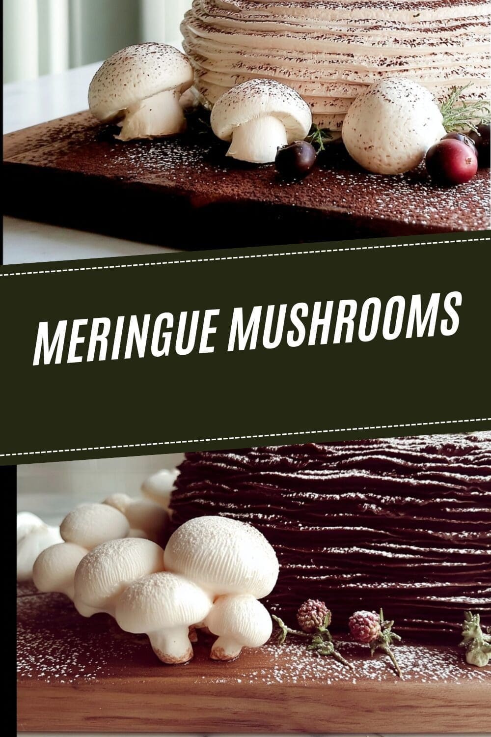 Meringue Mushrooms Recipe Simple Festive Treats For Cakes 7 Meringue Mushrooms