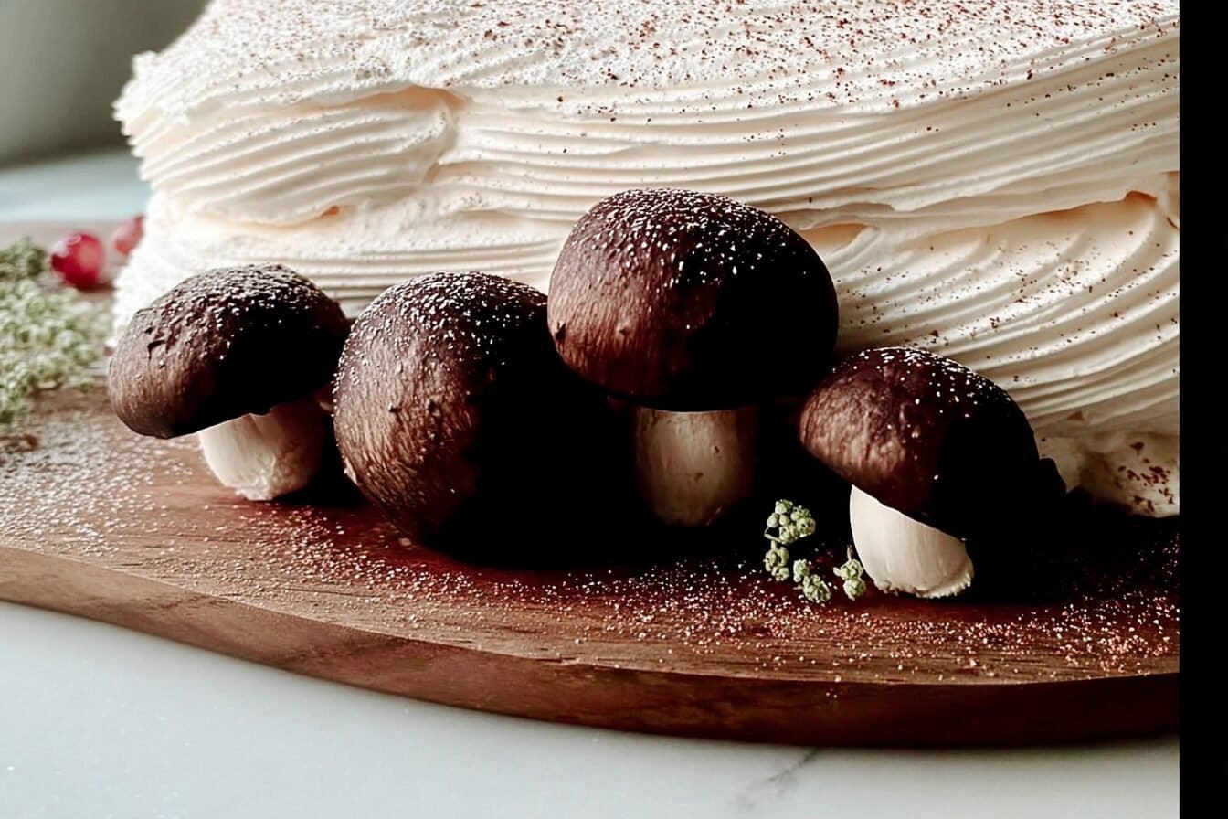 Meringue Mushrooms Recipe Simple Festive Treats For Cakes 6 Meringue Mushrooms